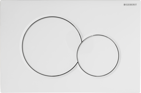 Sigma01 bedieningspaneel Hoogglans Wit voor UP320 of UP720 inbouwreservoir