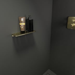 Blaufoss Leaf Brushed Champagne Gold 30cm