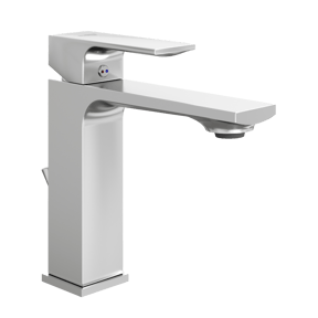 Blaufoss Cape wastafelkraan glanzend chroom