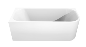 Luca Varess Mezzo tweepersoons hoekbad links 170 x 75 cm acryl hoogglans wit