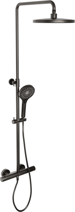 Blaufoss Onos 250 colonne de douche de pluie robinet thermostatique Brushed GunMetal