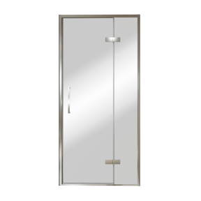 Balmani Senses Design porte pivotante à droite 100 cm x 210 cm verre Miroir Reflex, Profil chrome