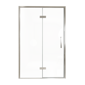 Balmani Senses Design Dusche Drehtür, Links, 140 cm x 210 cm, Klarglas, Profil Chrom