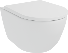Luca Varess Moreno wc suspendu blanc mat sans rebord SilentFlush