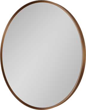 Balmani Auro ronde toiletspiegel Brushed Rosegold Ø 45 cm