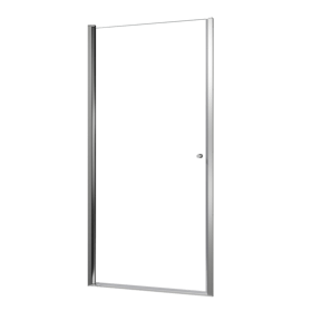 Luca Varess Kuresa Duschtür: Drehtür, 100 x 200 cm, Klarglas, Chrom Profil, glänzend