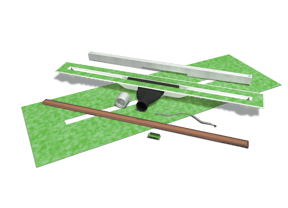 Caniveau de douche Mydrain 80 cm Brushed Rosegold