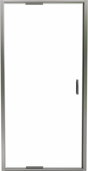 Luca Varess Vidor In douche draaideur 100 cm x 190 cm Helder glas glanzend chroom profiel