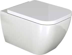 Luca Varess Cordaro wc suspendu Blanc Brillant sans rebord