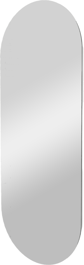 Balmani Giro Oval ovaal toiletspiegel 35 x 90 cm met spiegelverlichting