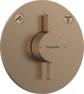 Hansgrohe DuoTurn S inbouw mengkraan Brushed Bronze