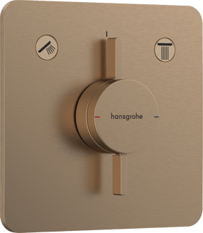 Hansgrohe DuoTurn Q inbouw mengkraan Brushed Bronze