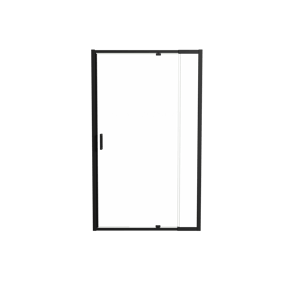 Luca Varess Vidor Telescope douche draaideur 120 cm x 190 cm Helder glas mat zwart profiel