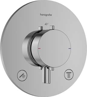 Hansgrohe Ecostat Comfort S inbouw thermostaat 2 uitgangen glanzend chroom