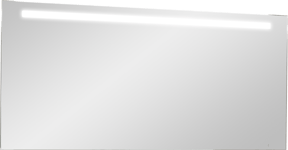 Storke Lucio rechthoekig badkamerspiegel 150 x 65 cm met spiegelverlichting en anti-damp