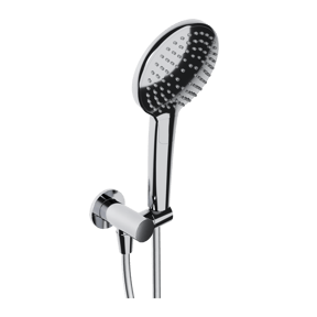 Blaufoss Round handdoucheset 3 functies met muuraansluitbocht chroom