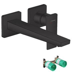 Hansgrohe Metropol robinet de lavabo à encastrer Noir Mat incl élément intégré