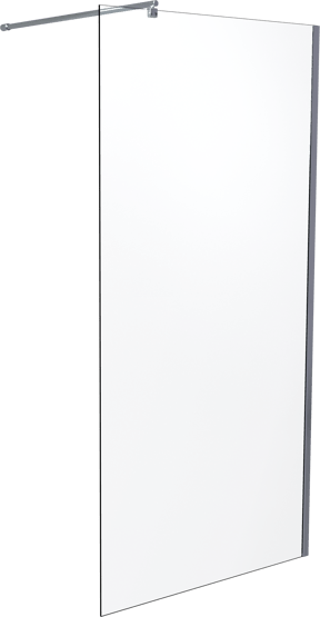 SanyOne inloopdouche 100 x 195 cm helder glas glanzend chroom profiel