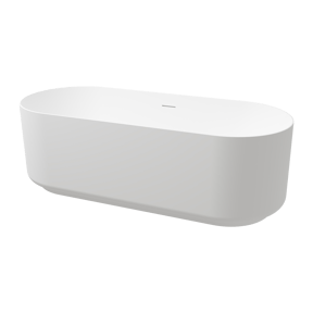Balmani Scala ovaal vrijstaand bad 170 x 70 cm Solid Surface mat wit
