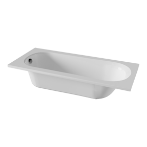 Linie Tessa baignoire encastrable simple 170 x 70 cm acrylique Blanc Brillant