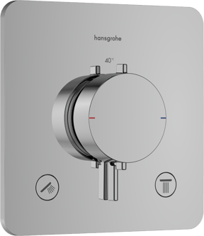 Hansgrohe Ecostat Comfort Q inbouw thermostaat 2 uitgangen glanzend chroom