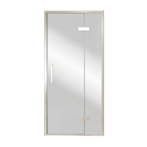 Balmani Senses Design porte pivotante à droite 100 cm x 210 cm verre Miroir Reflex, Profil Brushed CoolMetal