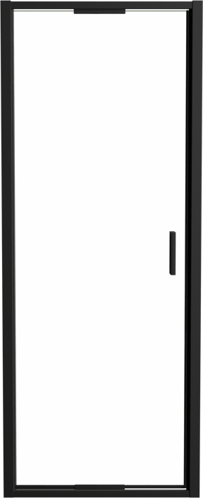 Luca Varess Vidor In Dusche Drehtür 80 cm x 190 cm Klarglas matt Schwarz profil