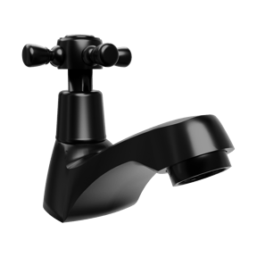 Linie Retro robinet de lave-mains standard Noir Mat