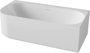 Luca Varess Laguna 2-Personen-Eckbadewanne: rechts, 170 x 85 cm, Acryl Weiß Glänzend