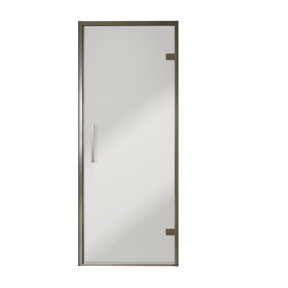 Balmani Senses Design douche draaideur rechts 90 cm x 210 cm Reflex spiegelglas, Brushed GunMetal profielen