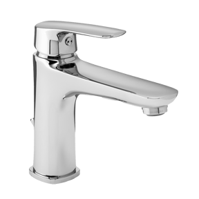 Blaufoss Baron wastafelkraan glanzend chroom