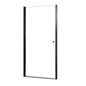 Luca Varess Kuresa douche draaideur 100 x 200 cm helder glas mat zwart profiel