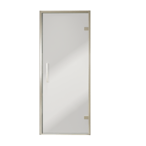 Balmani Senses Design porte pivotante à droite 90 cm x 210 cm verre Miroir Reflex, Profil Brushed CoolMetal