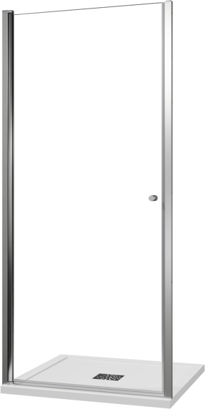 Luca Varess Kuresa douche draaideur 95 x 200 cm helder glas glans chroom profiel