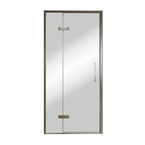 Balmani Senses Design douche draaideur links 100 cm x 210 cm Reflex spiegelglas, Brushed GunMetal profielen