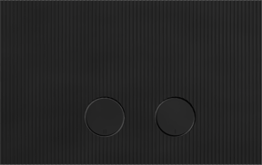 Perola Ribs Betätigungsplatte: Schwarz Matt, für UP320 oder UP720 Spülkasten