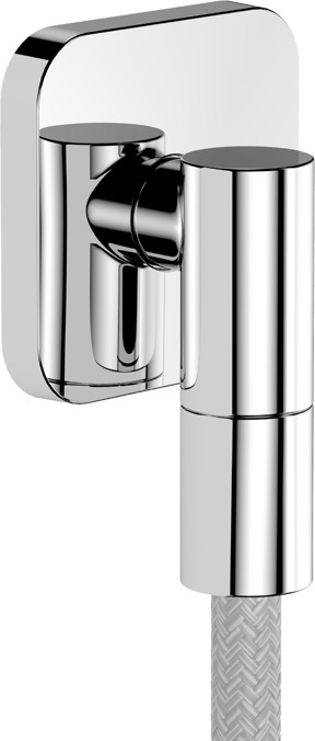 Hansgrohe FixFit Fine Q doucheslangaansluiting 1/2" glanzend chroom