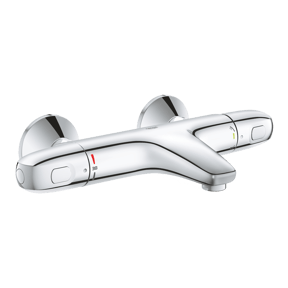 Grohe Grohtherm 1000 Thermostat-Badewannenarmatur: Chrom glänzend