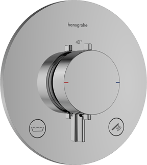 Hansgrohe Ecostat Comfort S Robinet de baignoire encastré 2 fonctions chrome brillant EN1717
