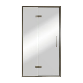 Balmani Senses Design porte pivotante à gauche 120 cm x 210 cm verre Miroir Reflex, Profil Brushed GunMetal