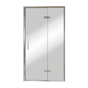 Balmani Senses Design porte pivotante à droite 120 cm x 210 cm verre Miroir Reflex, Profil chrome