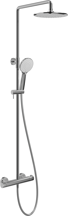 Linie Neptunus opbouw regendoucheset thermostatische kraan chroom