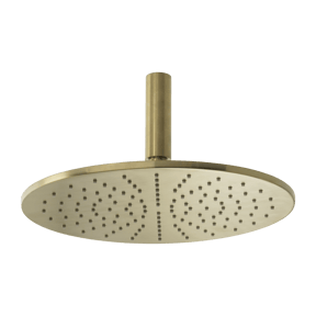 Blaufoss Round 300 tête de douche rond avec support plafond Ø30cm30 cm Brushed Champagne Gold