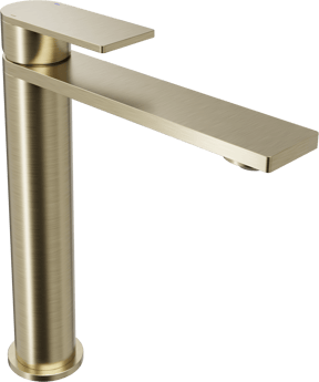 Blaufoss Fenix robinet de lavabo réhaussé brushed champagne gold