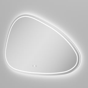 Balmani Ghost Touch organisch badkamerspiegel 120 x 75 cm met spiegelverlichting en anti-damp