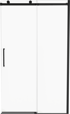 Luca Varess Boltano douche schuifdeur 120 cm x 200 cm Helder glas mat zwart profiel