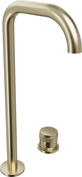 Blaufoss Pavilion Flat robinet de lavabo réhaussé Brushed Champagne Gold