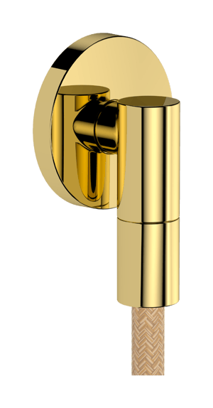 Hansgrohe Fixfit Fine S doucheslangaansluiting 1/2" Polished Gold Optic