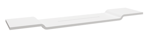 Balmani Rila planche de bain Solid Surface blanc mat 90 x 19 x 2 cm