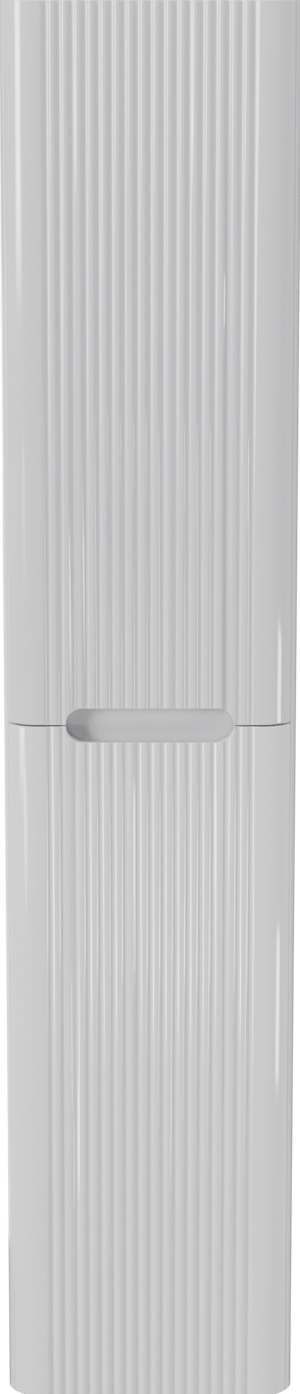 Linie Curvo colonne salle de bains suspendu Blanc Brillant 35 x 30 x 170 cm Nervure sym. vert.
